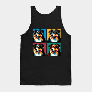 Miniature American Shepherd Pop Art - Dog Lover Gifts Tank Top